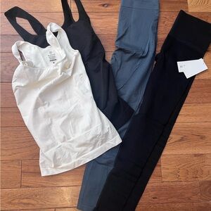 Blanqi postpartum tanks/leggings, set of two each